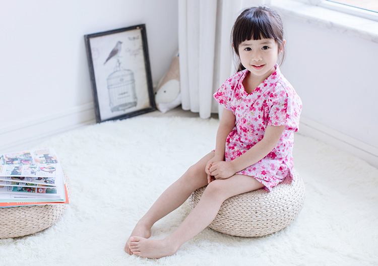 Đồ ngủ bé gái mùa hè cho mẹ và trẻ em Quần áo trẻ em nữ kho báu gió quốc gia Hanfu bé gái cotton 2 bộ bố mẹ-con áo váy gia đình