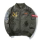 Mùa thu và mùa đông dày áo khoác bomber nam và nữ thủy triều áo khoác cotton trùm đầu phù hợp với những người yêu thích không khí thêu đồng phục bóng chày đồ đôi nam nữ đẹp
