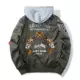 Mùa thu và mùa đông dày áo khoác bomber nam và nữ thủy triều áo khoác cotton trùm đầu phù hợp với những người yêu thích không khí thêu đồng phục bóng chày đồ đôi nam nữ đẹp