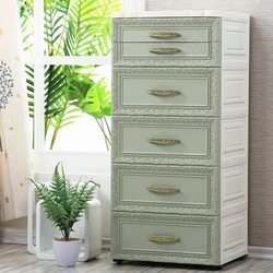 Benelli thickened European drawer storage cabinet plastic storage cabinet baby wardrobe organizer toy box