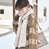 Fancet scarf woman winter 100% wool surrounding neck autumn winter day series 100 hitch fashion students thickened warm shawl