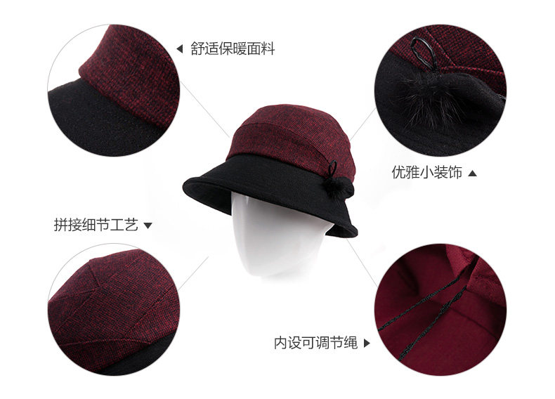 Chapeau pour femme en Melange de laine - Ref 3233563 Image 19