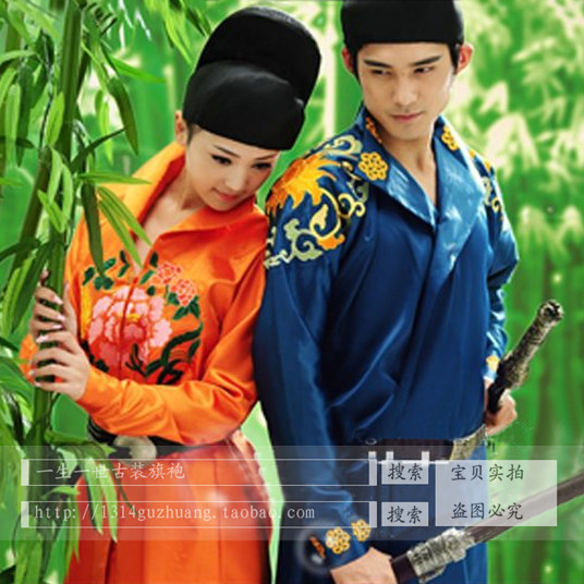 Plate Women's Workshop New Guitarist-Man Costume Warrior Costumes Martial Arts Swordsman Assassin Costume Photography