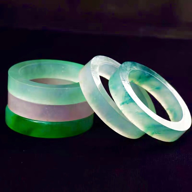 New other original design bracelet ice floating violet full green Yang and green Myanmar natural A cargo