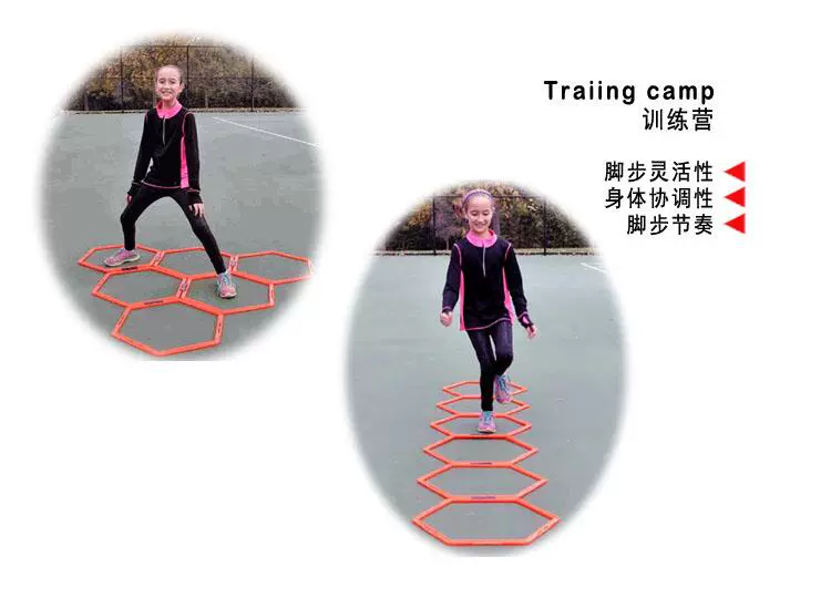 Vòng tròn đào tạo hình tròn bóng rổ bóng rổ Taekwondo thiết bị thể dục nhanh nhẹn Vòng 6 mặt đào tạo gửi khóa - Bóng đá quần áo bóng đá puma đẹp