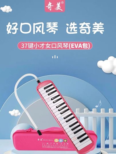奇美 口风琴37键儿童中小学生入门口风琴课堂教学用琴 37键小才女