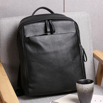 Yideer Chi Genuine Leather Double Shoulder Bag Mens Fashion Trends Head Layer Bull Leather Mens Backpack Business Computer Bag Han Edition School Bag
