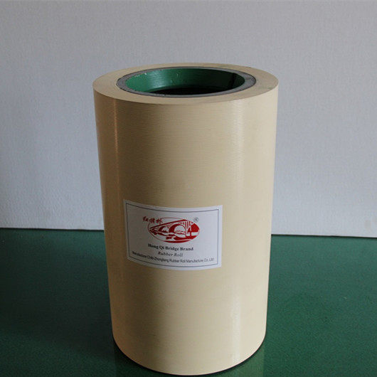 20 inch Ding sunny brown high abrasion-resistant thickened rice huller rubber roller NBR white rice hulling glues roller rice milling machine rubber wheel