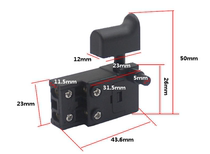 Electric hammer accessories adapt to Dongcheng 26 electric hammer impact drill silver contact switch long cap 28 electric hammer switch accessories