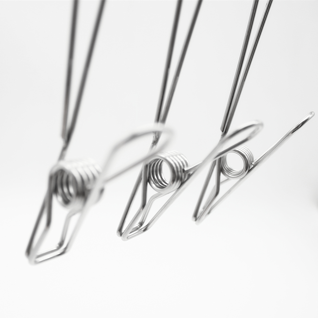 Stainless steel hook clip Long tail clip Kitchen sponge towel clip Convenience clip 6pcs