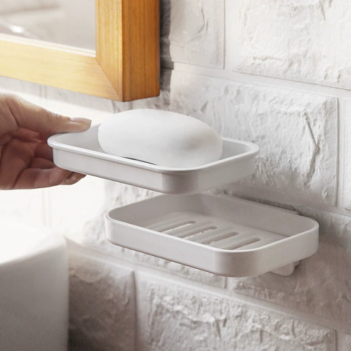 Чисто белая мыльница без пунша Uncle Dake, двухслойная мыльница