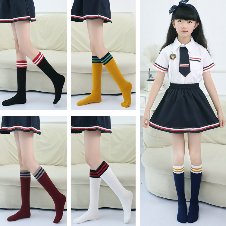 Lễ Hội của trẻ em Hiệu Suất Cao Socks Mẫu Giáo Bé Over the Knee Vớ Dài Trai Cô Gái Trung Trường Đồng Phục Học Sinh Váy