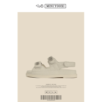 Small fragrance sandals in 2022 summer new retro thick sole increase net magic to Roma beach shoes