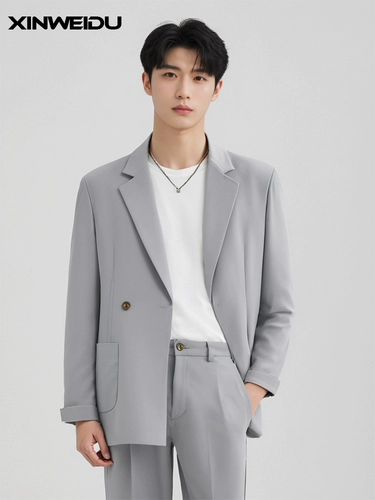 Элитный универсальный корейский костюм, свободный крой