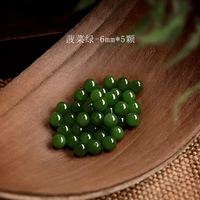[碧玉-菠菜绿-无墨点-6mm*5颗装【新升级赏峰老料冰晴水】]