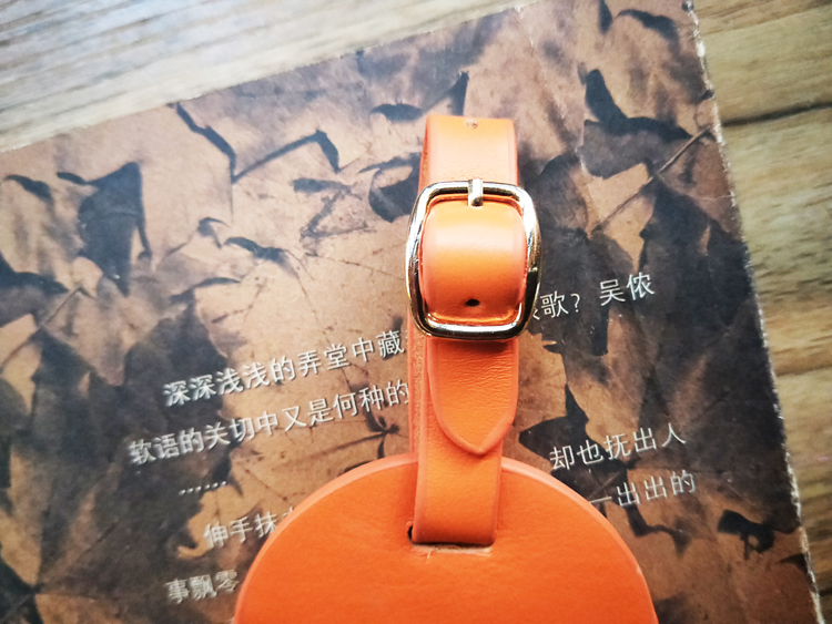 Thẻ da ưu đãi đặc biệt Vali màu cam thẻ hành lý Thẻ da chủ Thẻ gói ví nữ đẹp