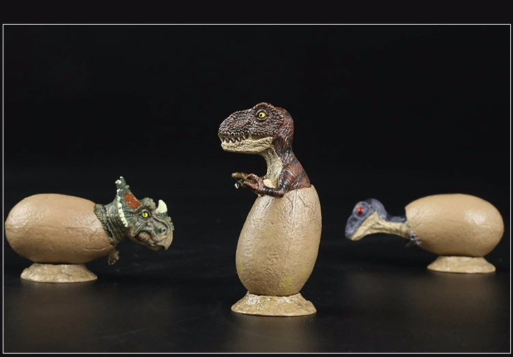 Jurassic mô hình khủng long bán nở trứng khủng long cơ sở vành đai ba bộ tay để làm mô hình tĩnh đồ chơi đồ trang trí