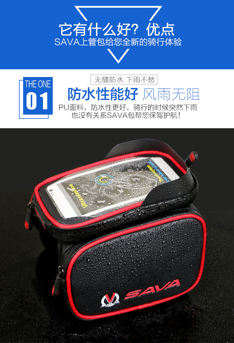 Sacoche pour vélo mixte SAVA - Ref 2211433 Image 12