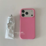 Apple, брендовый розовый однотонный мобильный телефон, совместимый защитный чехол, iPhone 17, iPhone14 Pro, iPhone13 Pro, широкая цветовая палитра, простой и элегантный дизайн, 17promax, iphone, 13