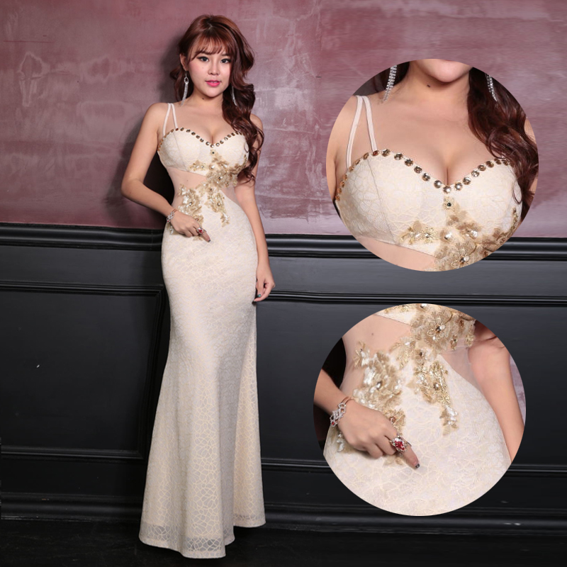 Evening dress, sexy long skirt, elite car model, lifting effect, fitted, bright catchy style Evening dress, sexy long skirt, elite car model, lifting effect, fitted, bright catchy style