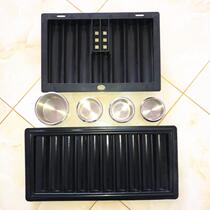 Texas Holdem table accessories large small stainless steel cup holder 500 yards 350 chips plate
