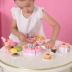 Trẻ em chơi nhà mô phỏng cắt bánh cắt nhạc đồ chơi trẻ em bánh sinh nhật nhà bếp bộ đồ chơi cô gái đồ chơi bác sĩ Đồ chơi gia đình