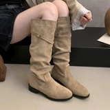 Демисезонные хаки высокие сапоги, ботинки, по фигуре