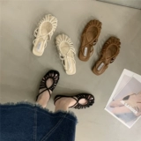 Сандалии, плетеная обувь для отдыха, 2023, в корейском стиле