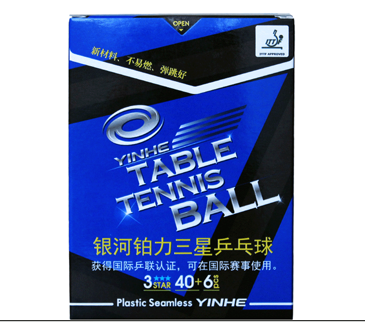 Ice ice Galaxy Platinum Samsung bóng bàn liền mạch bóng bàn 40+ S40 + vật liệu mới 3 sao bóng nhựa bàn bóng bàn giá rẻ