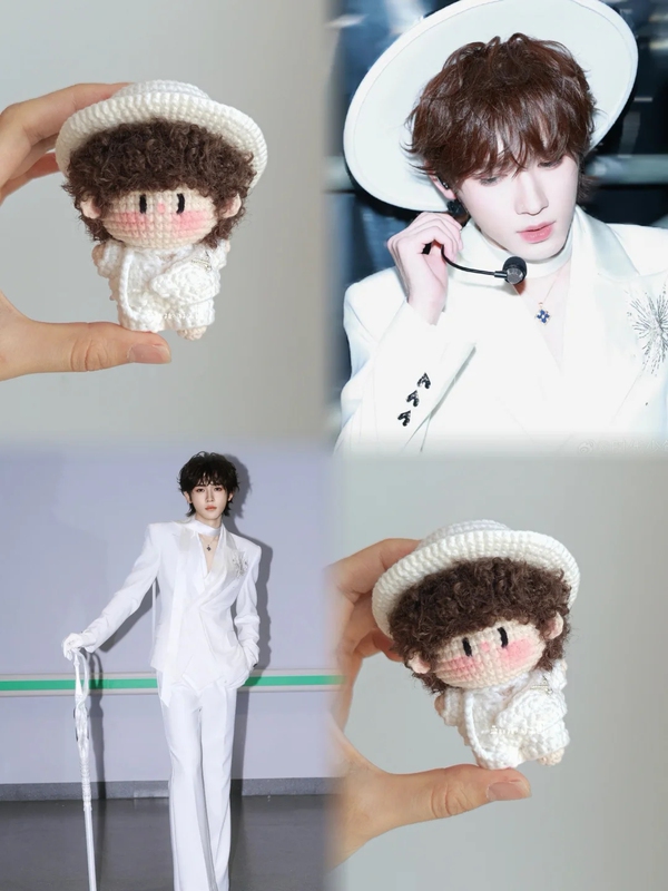 The Lost Heartbeat Song Yaxuan Peripheral Plush Toy Handmade Knitted Bag Pendant Keychain Gift DIY Material Kit