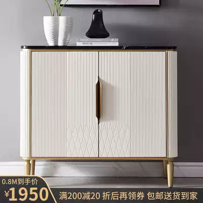 American light luxury style shoe cabinet entry door Hall home large capacity storage hall cabinet simple partition dining cabinet