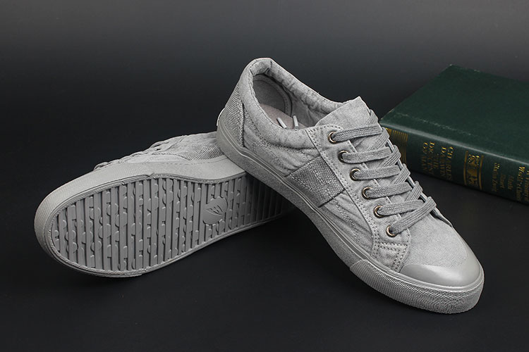 Châu Âu và Hoa Kỳ giày vải nam retro cổ thấp cắt giản dị giày cotton thoáng khí giày thủy triều giày nam với thủy triều phẳng - Plimsolls giày thể thao giá rẻ