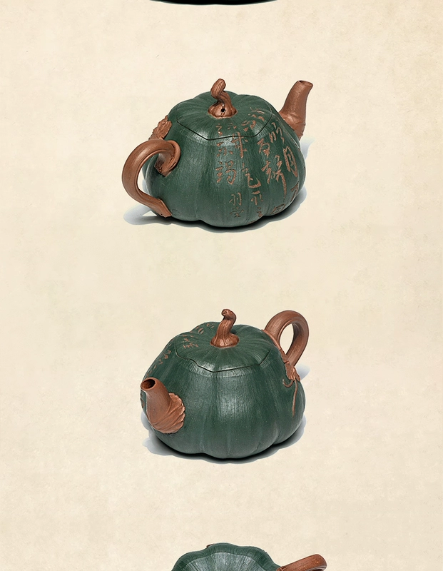 Guyuetang Yixing ban đầu khoáng cát tím nồi nguyên chất handmade ấm trà đích thực bộ trà bộ bionic thiết bị trái cây bí ngô ấm trà tử nê