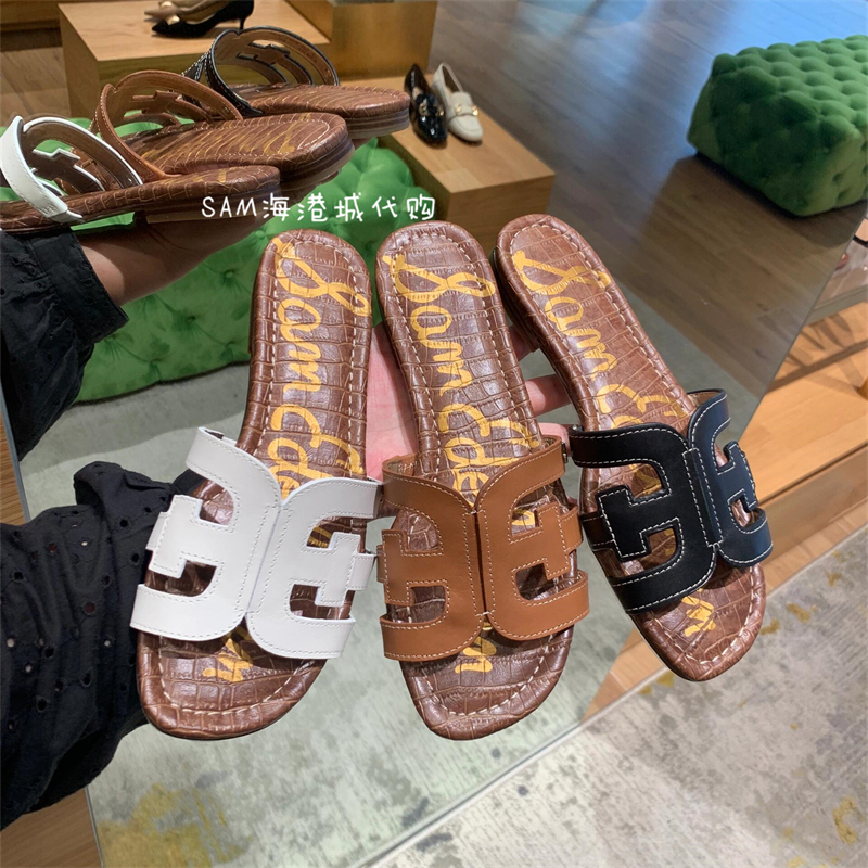 Sam Jin Xiaomei Style Women's Summer New Flat Beach Sandals Bay Decorative Versatile Slippers