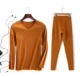 Bộ đồ lót nhiệt nam T-shirt 2018 mùa đông sản phẩm mới cắt miễn phí không có dấu vết của sợi đốt nóng V-cổ