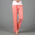 Quần kẻ sọc mùa hè Pyjama nữ mỏng kích thước lớn Quần nhà dành cho nữ Quần cotton Mùa xuân và mùa thu Quần nhà rộng rãi quần ống rộng nữ Quần tây