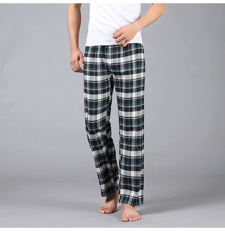 Quần cotton nam pyjama mùa xuân và mùa thu trung niên kích thước lớn quần short nam kaki