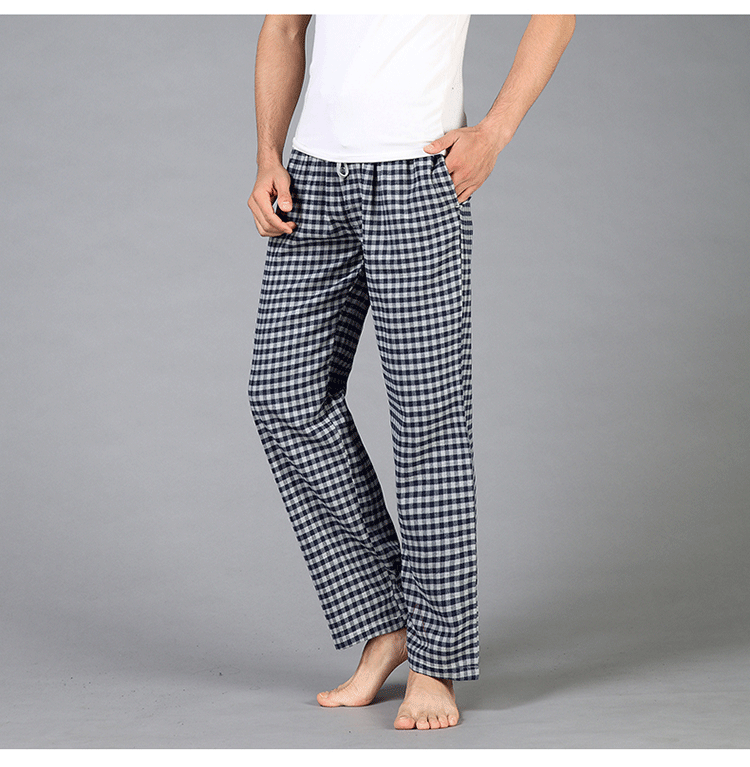 Quần cotton nam pyjama mùa xuân và mùa thu trung niên kích thước lớn quần short nam kaki