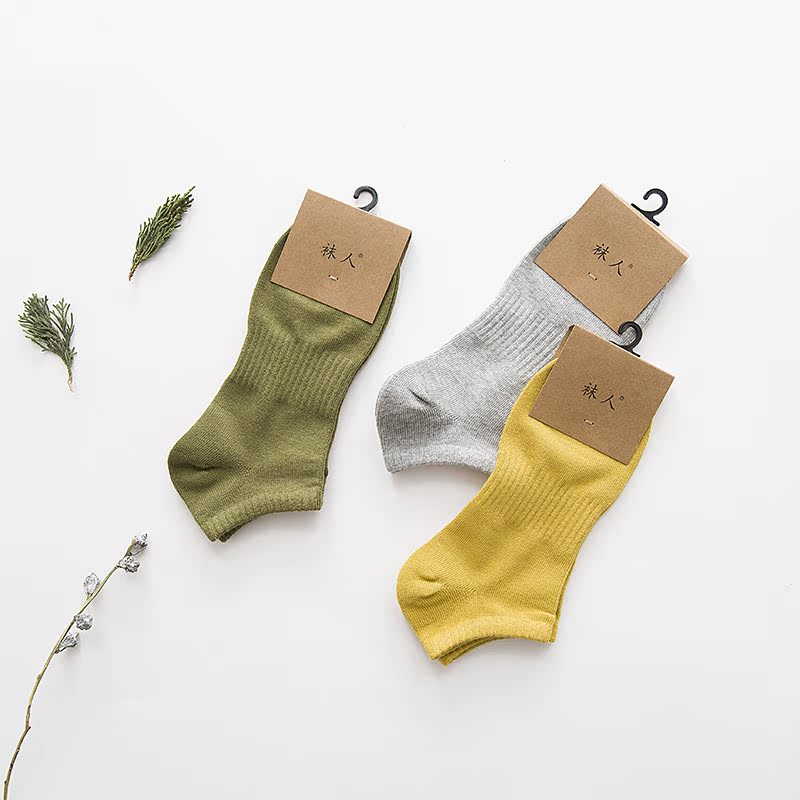 Vớ nam Tất vớ thể thao Vớ cotton màu rắn Vớ chạy vớ Mồ hôi Nông vớ vớ thấp Giúp vớ vớ mùa xuân và mùa hè tất cao cổ