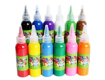 12 color 60ml child hand finger painting paint handmade DIY ceramic graffiti color painted washable water powder paint bottled