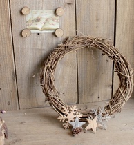 Handmade DIY American Countryside Festival Vine ring Tuvines Vines Flower Rings Yellow Silk Vines Ring Maria Vine Flower Rings