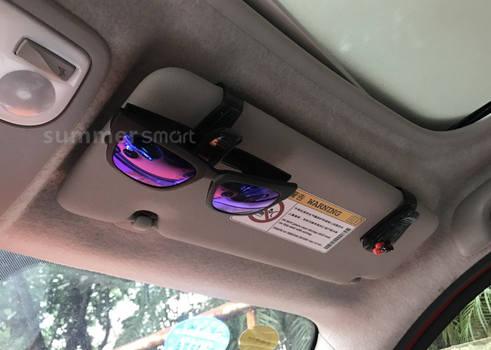 09-18 Xe thông minh Nội thất Xe Phim hoạt hình Kính Clip Xe Kính Khung Sun Visor Kính Clip - Kính khung kinh mat