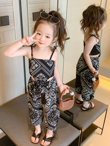 Комплект, летняя детская летняя одежда, детская одежда, в западном стиле