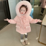 Демисезонный детский пуховик с пухом, детская куртка, детская одежда, в западном стиле