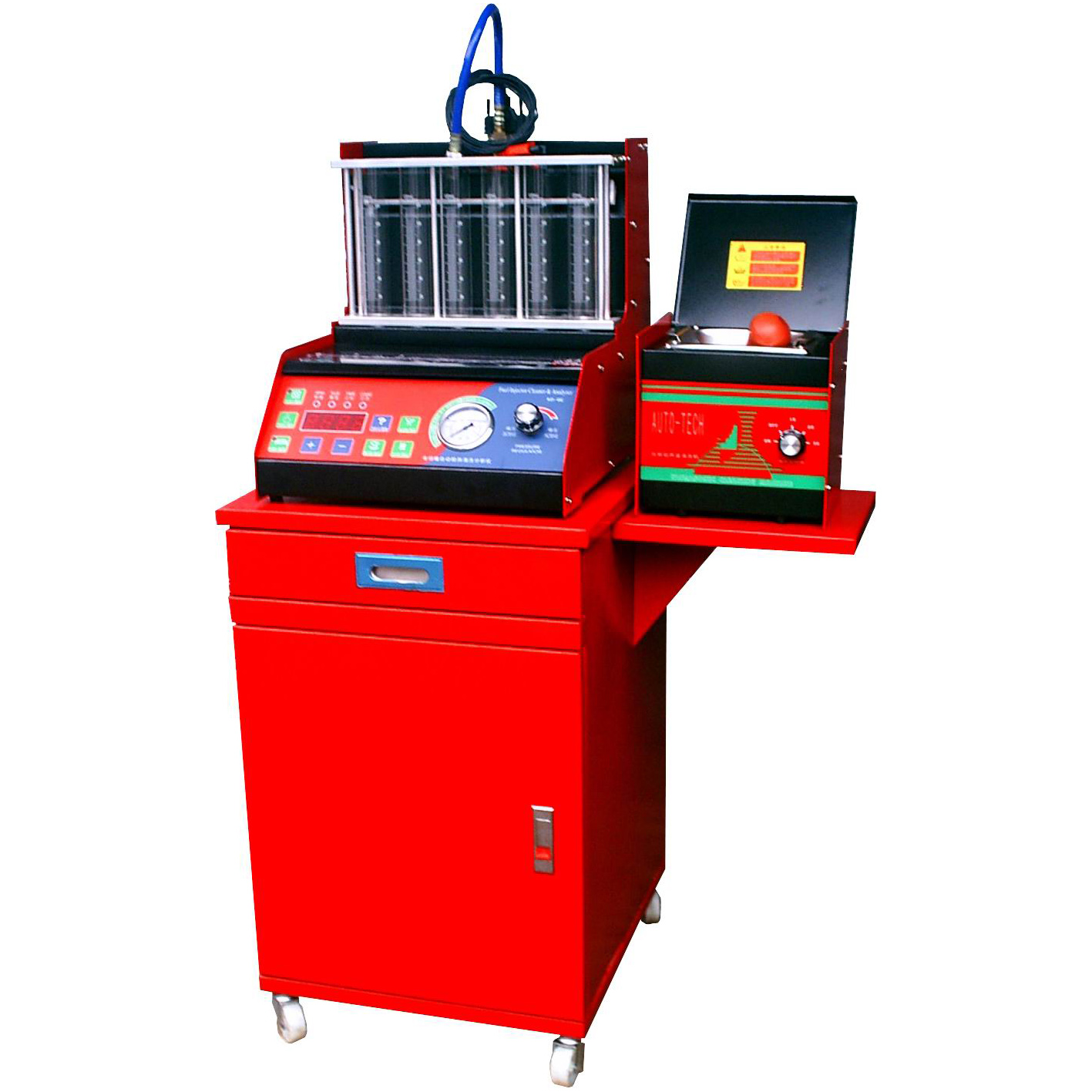 High-quality automatic 6-cylinder car injector calibrator car fuel injector detection tool detection and cleaning analysis