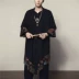 Quần áo nam phong cách Trung Quốc trang phục Hanfu áo choàng mùa xuân kimono nam zen quần áo áo gió Tang phù hợp với áo khoác mỏng phần dân tộc áo gió 2 lớp chống nước Áo gió
