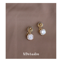 ND Without Earhole Advanced Sensational Style Elegance Super Shiny Zircon Earrings Without Pain Commute Silicone Mosquito Coil Ear Clip