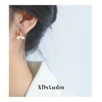 ND original hand for painless fish tail ear clip female temperament High sense natural scallop No earbueless mosquito coil ear clip