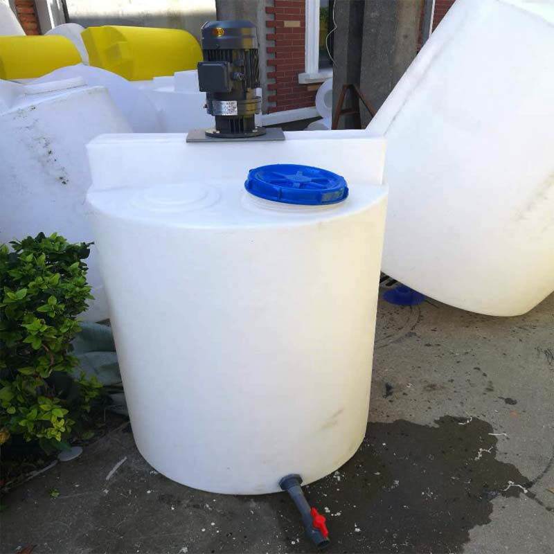 PE dosing box 500L wash and finish stirring barrel plastic with scale 1 ton 1 ton Chemical sewage stirring tank 1 5 ton
