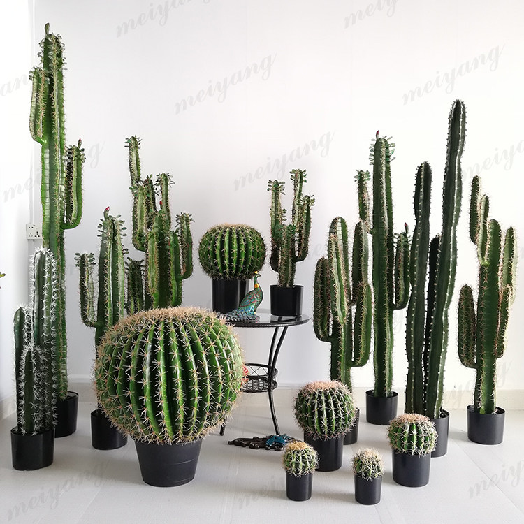 Fake Plant Cactus Potted Plant Emulation Fairy Post Green Plant Bonsai Nordic Indoor Large Decorative ball swing piece-Taobao